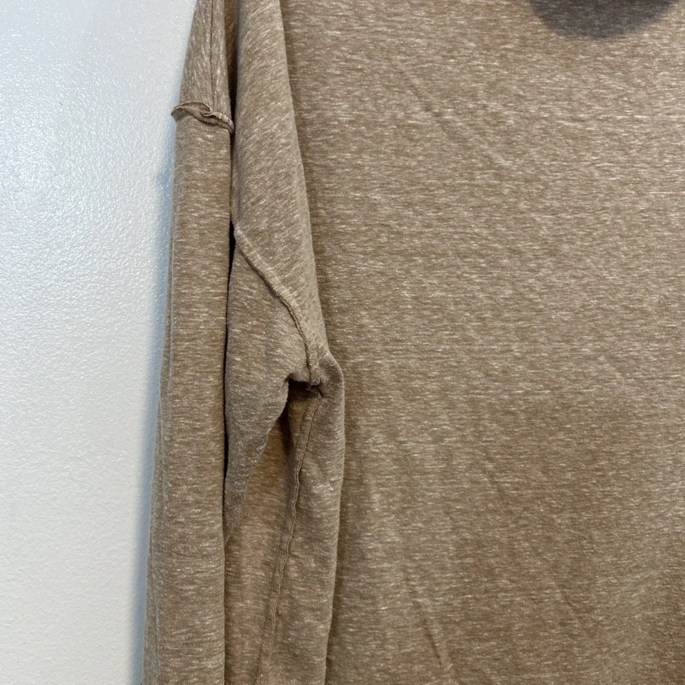 We The Free People Women S Tunic Top Tan‎ Oversized Cowl Neck 6271